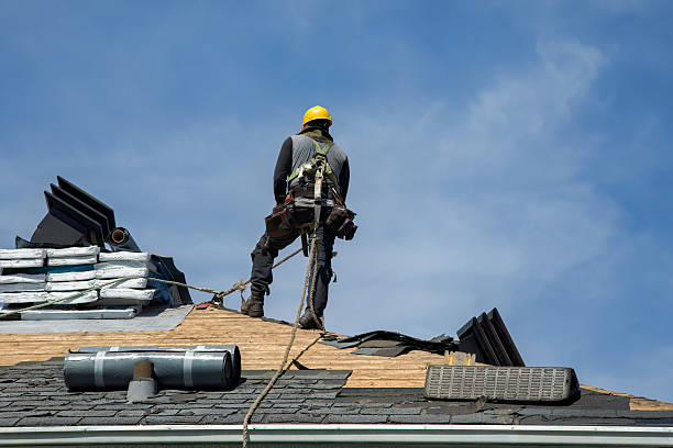 Professional Roofing technician working in Hightstown, NJ